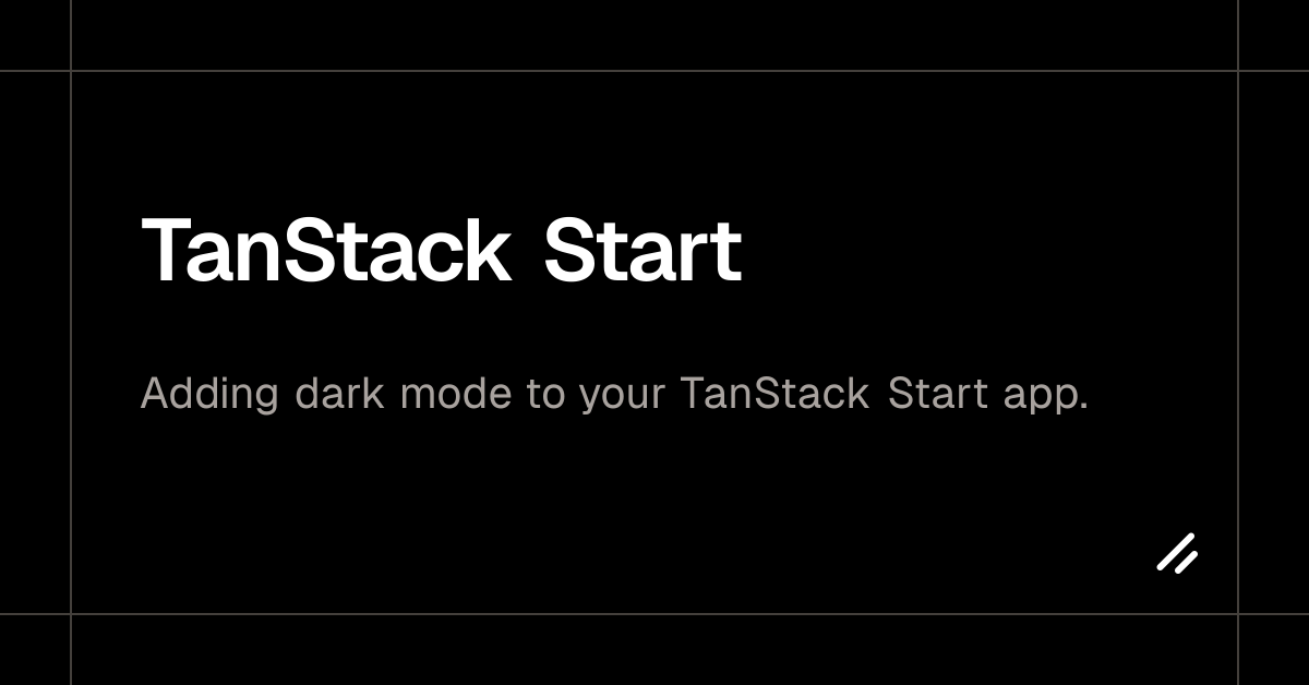 TanStack Start - shadcn/ui