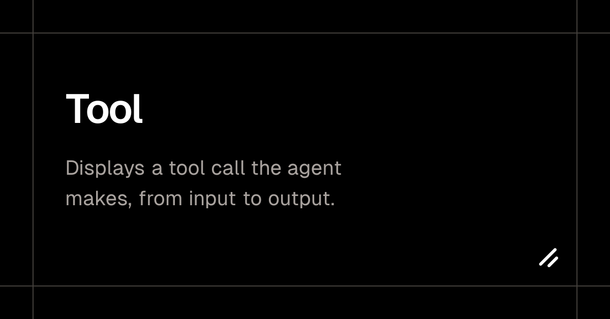 Tool - shadcn/ui