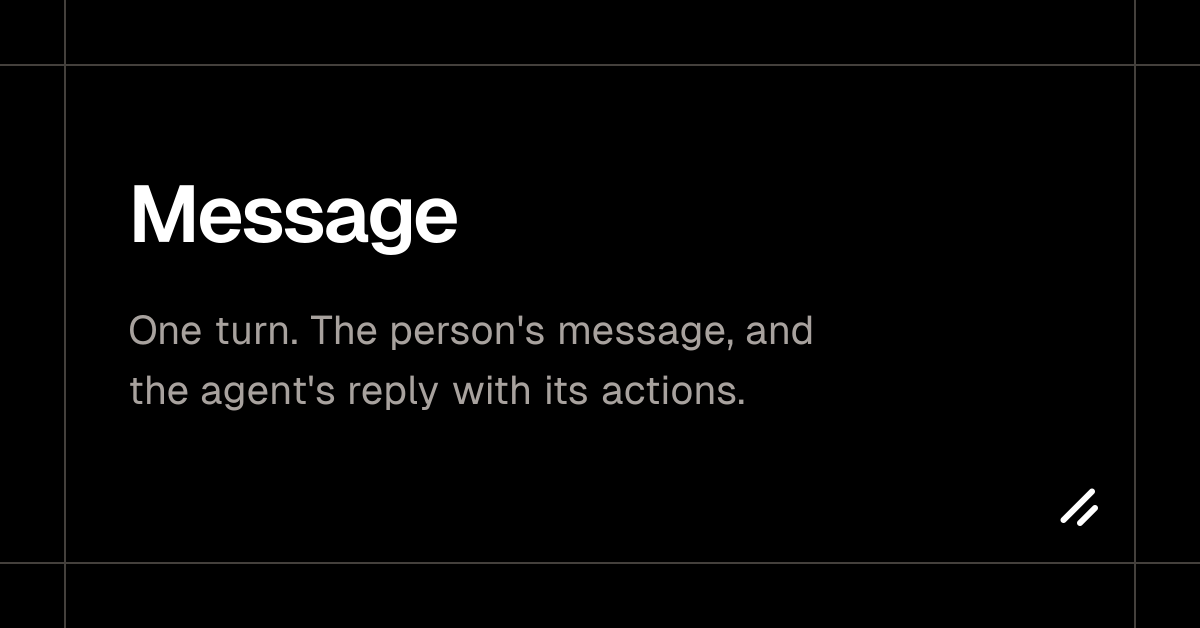 Message - shadcn/ui