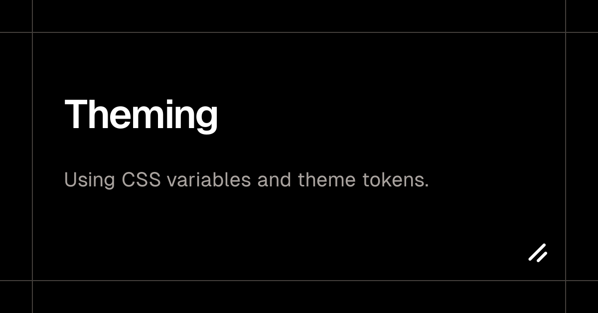 Theming - shadcn/ui
