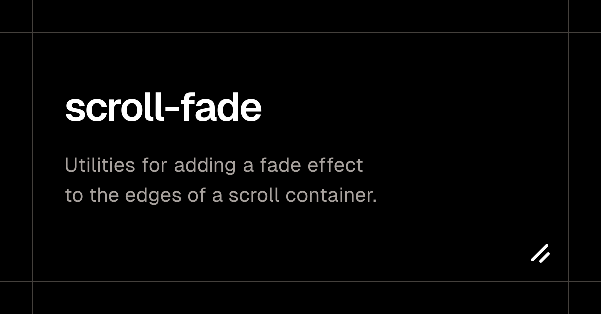 scroll-fade - shadcn/ui