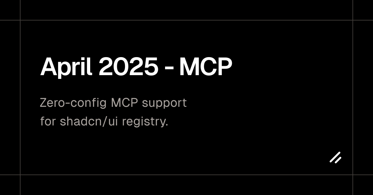 April 2025 - MCP
